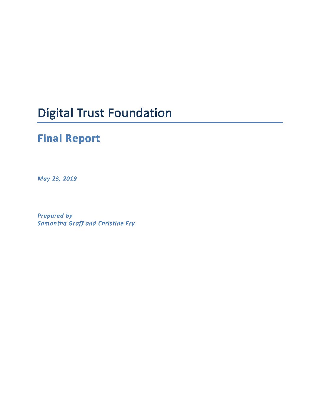Digital Trust Foundation